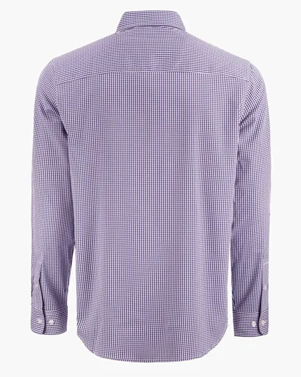 Skyline Recycled Gingham Men's Long Sleeve Button Down Dress Shirt — view 27