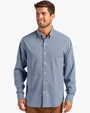 Skyline Recycled Gingham Men's Long Sleeve Button Down Dress Shirt