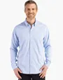 Skyline Recycled Gingham Men's Long Sleeve Button Down Dress Shirt — view 4