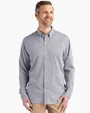 Skyline Recycled Gingham Men's Long Sleeve Button Down Dress Shirt — view 6