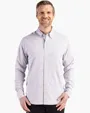Skyline Recycled Gingham Men's Long Sleeve Button Down Dress Shirt — view 8
