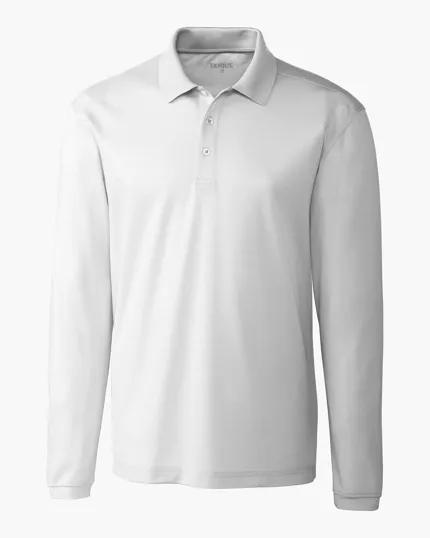 Clique Spin Solution-dyed Performance Pique Men's Long Sleeve Polo — view 15