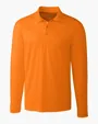 Clique Spin Solution-dyed Performance Pique Men's Long Sleeve Polo — view 6
