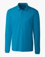 Clique Spin Solution-dyed Performance Pique Men's Long Sleeve Polo — view 10