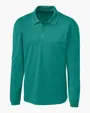 Clique Spin Solution-dyed Performance Pique Men's Long Sleeve Polo — view 14