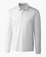 Clique Spin Solution-dyed Performance Pique Men's Long Sleeve Polo — view 15
