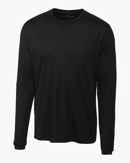 Clique Spin Solution-dyed Performance Jersey Men's Long Sleeve Tee — view 2