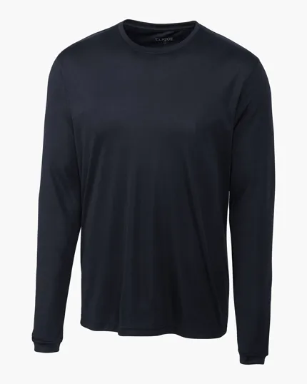 Clique Spin Solution-dyed Performance Jersey Men's Long Sleeve Tee — view 4