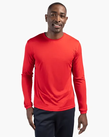 Clique Spin Solution-dyed Performance Jersey Men's Long Sleeve Tee
