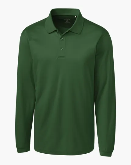 Clique Ice Pique Tech Men's Long Sleeve Polo — view 4