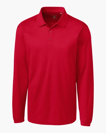 Clique Ice Pique Tech Men's Long Sleeve Polo — view 5