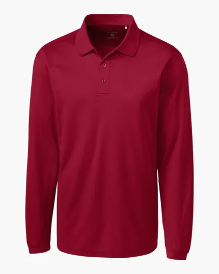 Clique Ice Pique Tech Men's Long Sleeve Polo — view 6