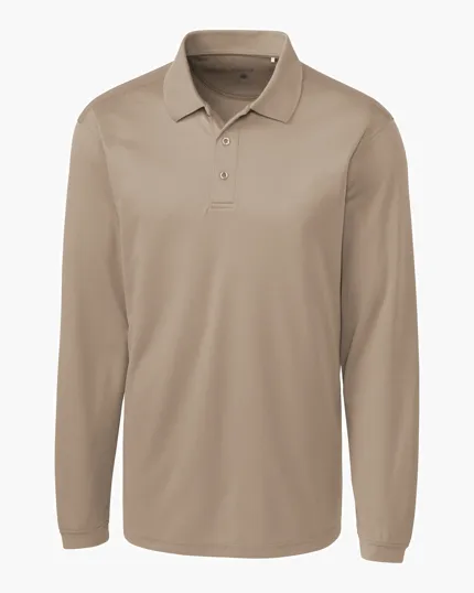 Clique Ice Pique Tech Men's Long Sleeve Polo — view 9