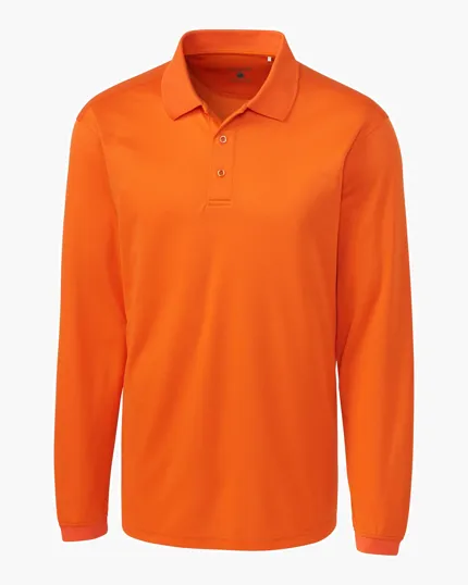 Clique Ice Pique Tech Men's Long Sleeve Polo — view 11