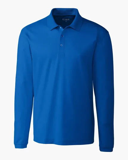 Clique Ice Pique Tech Men's Long Sleeve Polo — view 15