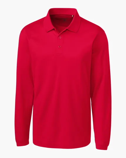 Clique Ice Pique Tech Men's Long Sleeve Polo — view 17