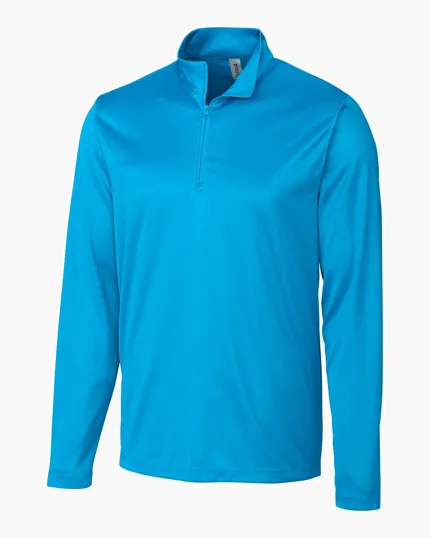 Clique Spin Solution-dyed Performance Interlock Half Zip — view 7
