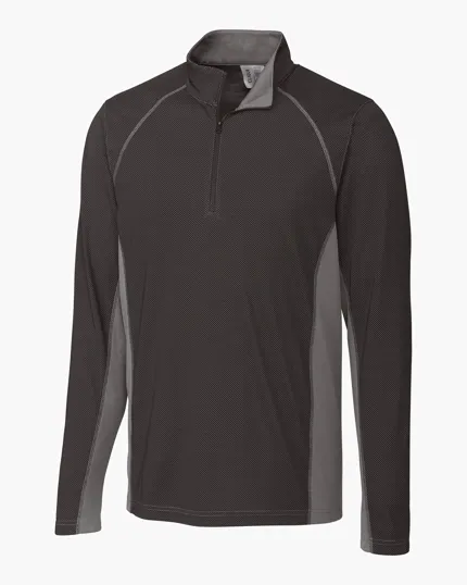 Clique Ice Pique Colorblock Tech Men's Half Zip — view 2
