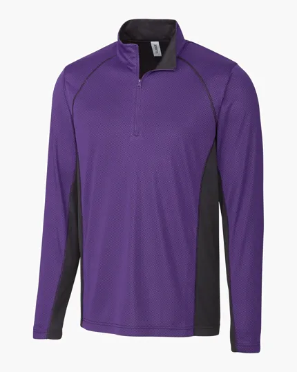 Clique Ice Pique Colorblock Tech Men's Half Zip — view 3