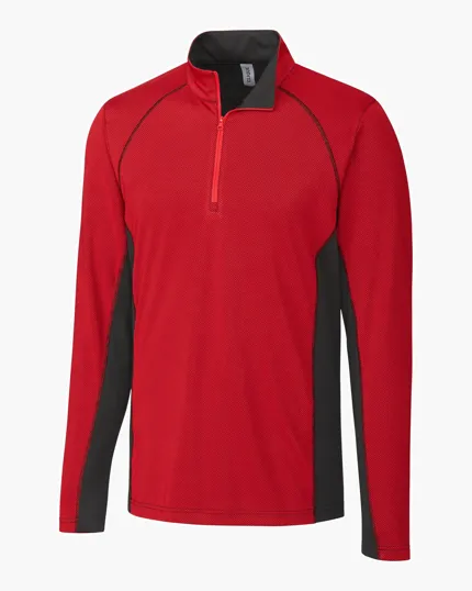 Clique Ice Pique Colorblock Tech Men's Half Zip — view 6
