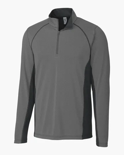 Clique Ice Pique Colorblock Tech Men's Half Zip — view 7