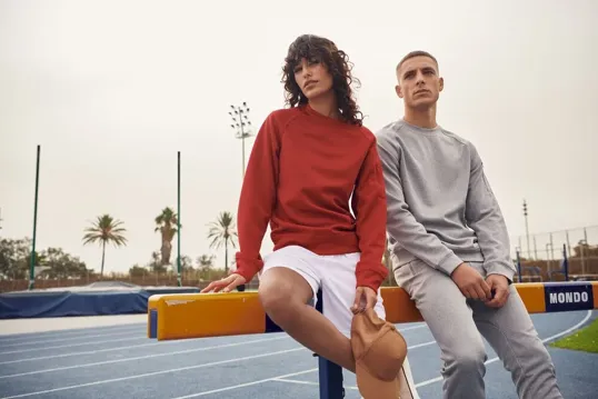 Clique Lift Solution-Dyed Performance Unisex Crewneck Sweatshirt — view 12