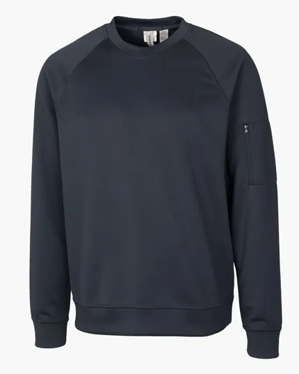 Clique Lift Solution-Dyed Performance Unisex Crewneck Sweatshirt — view 2