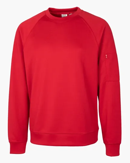 Clique Lift Solution-Dyed Performance Unisex Crewneck Sweatshirt — view 3
