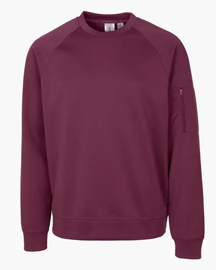 Clique Lift Solution-Dyed Performance Unisex Crewneck Sweatshirt — view 4
