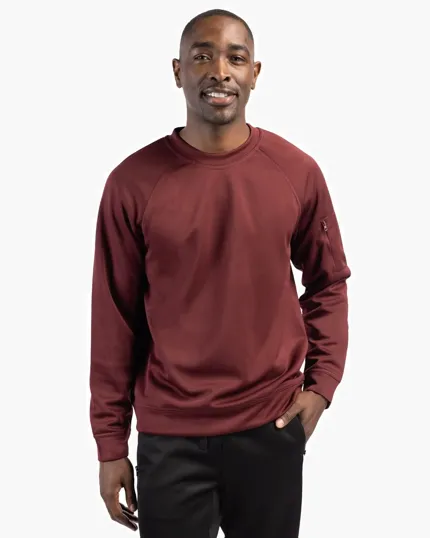 Clique Lift Solution-Dyed Performance Unisex Crewneck Sweatshirt