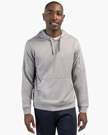 Clique Lift Solution-Dyed Performance Hooded Pullover Sweatshirt — view 2