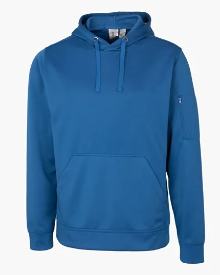 Clique Lift Solution-Dyed Performance Hooded Pullover Sweatshirt — view 14