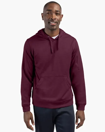 Clique Lift Solution-Dyed Performance Hooded Pullover Sweatshirt — view 5