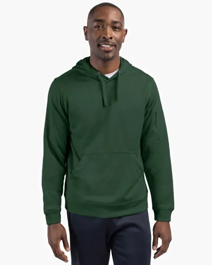 Clique Lift Solution-Dyed Performance Hooded Pullover Sweatshirt — view 6