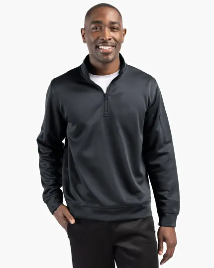 Clique Men's Basic Full Zip Hoodie - Gray Melange, Anti-Pilling, Size 4XL - View #10