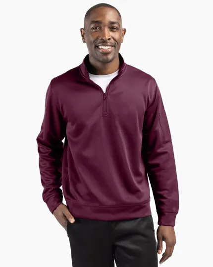 Clique Lift Solution-Dyed Performance Half Zip Sweatshirt — view 2