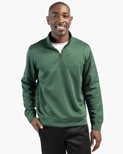 Clique Lift Solution-Dyed Performance Half Zip Sweatshirt — view 3