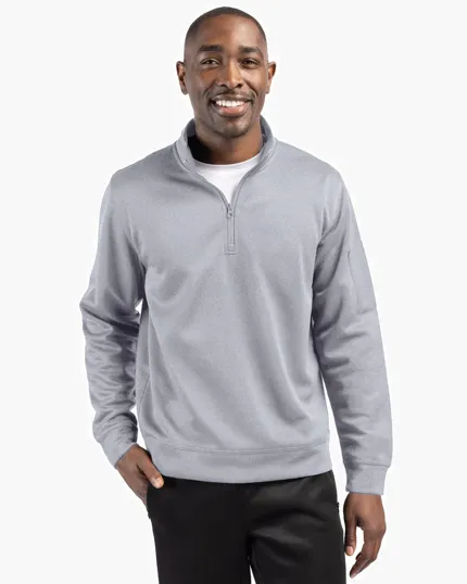 Clique Lift Solution-Dyed Performance Half Zip Sweatshirt — view 4