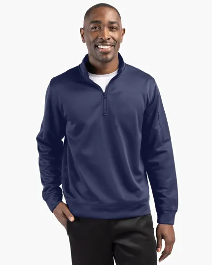 Clique Lift Solution-Dyed Performance Half Zip Sweatshirt — view 5