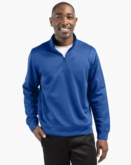 Clique Lift Solution-Dyed Performance Half Zip Sweatshirt — view 8
