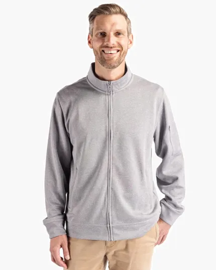 Clique Lift Solution-Dyed Performance Full Zip Sweatshirt
