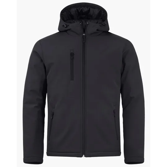Clique Equinox Insulated Softshell Mens Full Zip Hooded Jacket — view 3