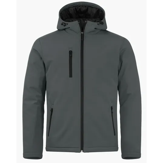 Clique Equinox Insulated Softshell Mens Full Zip Hooded Jacket — view 7