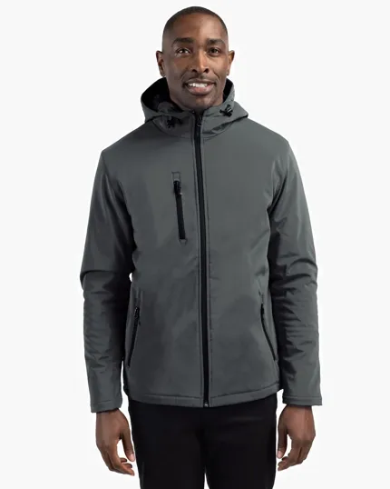 Clique Equinox Insulated Softshell Mens Full Zip Hooded Jacket — view 15
