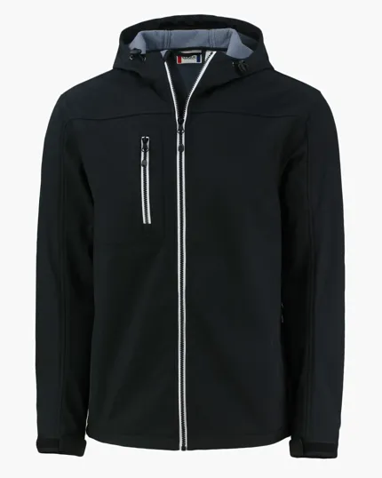 Clique Telemark Recycled Stretch Softshell Full Zip Hooded Jacket — view 6