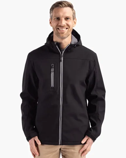 Clique Telemark Recycled Stretch Softshell Full Zip Hooded Jacket