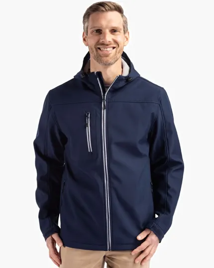 Clique Telemark Recycled Stretch Softshell Full Zip Hooded Jacket — view 2