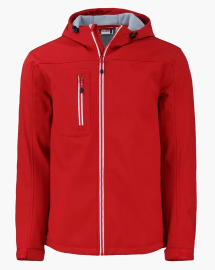 Clique Telemark Recycled Stretch Softshell Full Zip Hooded Jacket — view 9