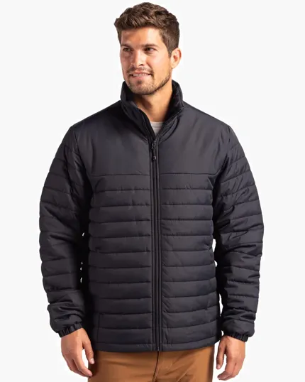 Clique Elevation Recycled Insulated Puffer Men's Full Zip Jacket — view 2