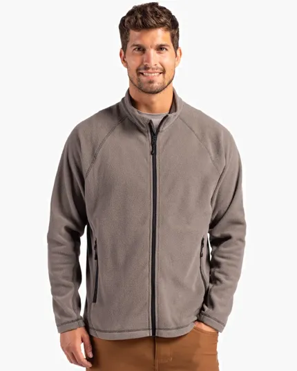 Clique Powder Recycled Fleece Men's Full Zip Jacket — view 3